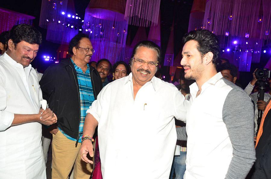 Hero Akhil & Manoj Stills at Talasani Srinivas Yadav Daughter Wedding Reception