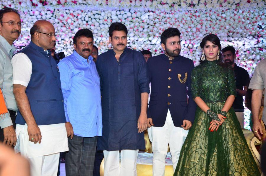 Pawan Kalyan at Talasani Srinivas Yadav Daughter Wedding Reception Stills