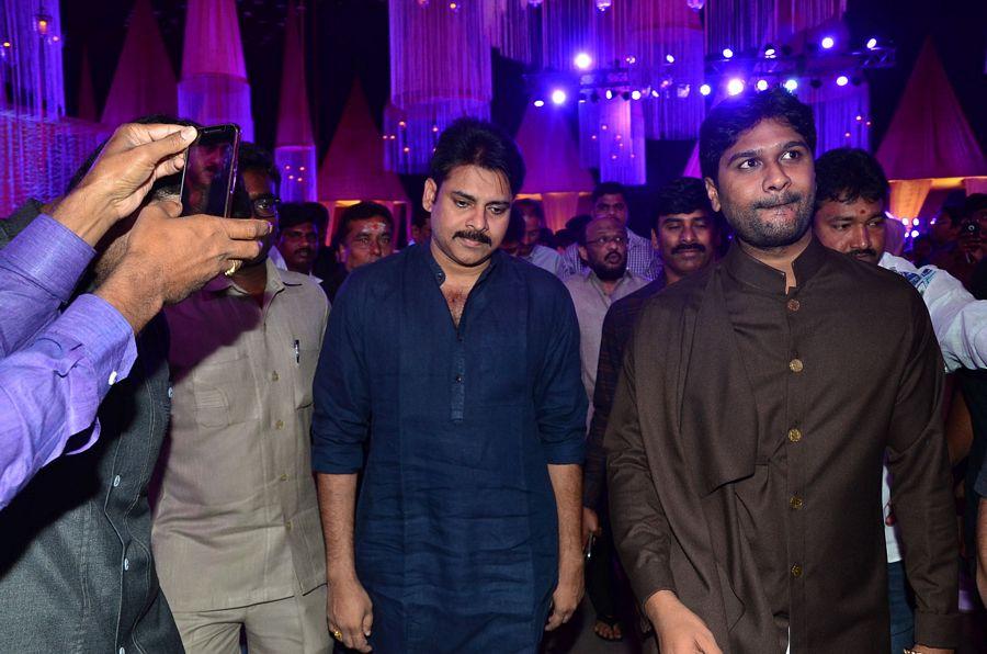 Pawan Kalyan at Talasani Srinivas Yadav Daughter Wedding Reception Stills