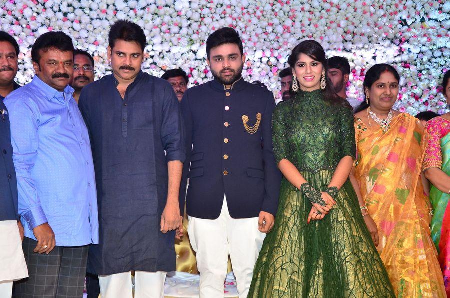 Pawan Kalyan at Talasani Srinivas Yadav Daughter Wedding Reception Stills