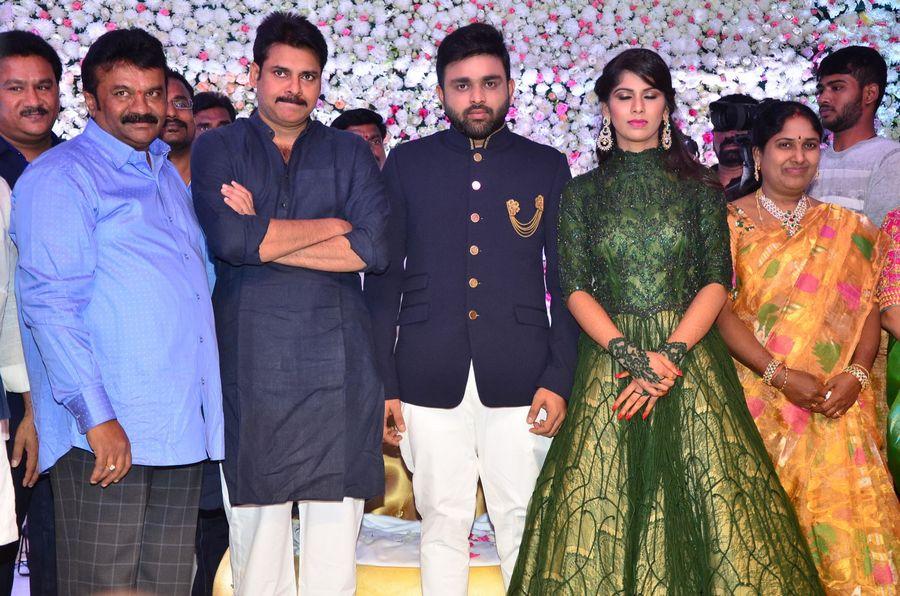 Pawan Kalyan at Talasani Srinivas Yadav Daughter Wedding Reception Stills