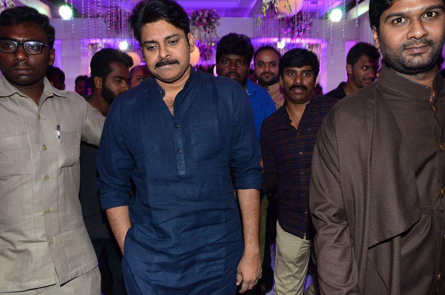 Pawan Kalyan at Talasani Srinivas Yadav Daughter Wedding Reception Stills