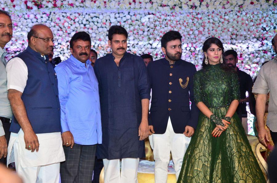 Pawan Kalyan at Talasani Srinivas Yadav Daughter Wedding Reception Stills