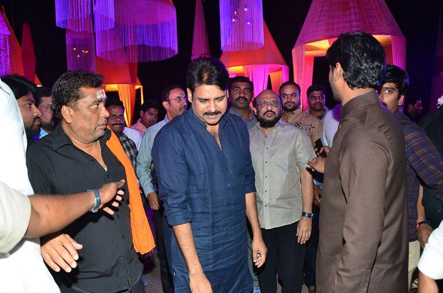 Pawan Kalyan at Talasani Srinivas Yadav Daughter Wedding Reception Stills