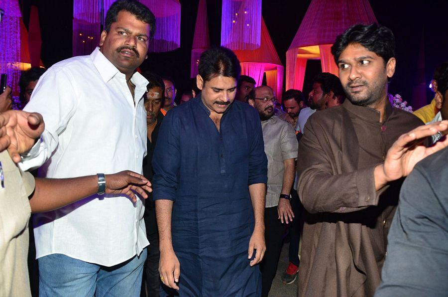 Pawan Kalyan at Talasani Srinivas Yadav Daughter Wedding Reception Stills