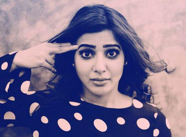 Actress Samantha Cute Latest Photoshoot in Black dress