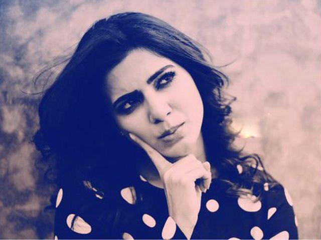 Actress Samantha Cute Latest Photoshoot in Black dress