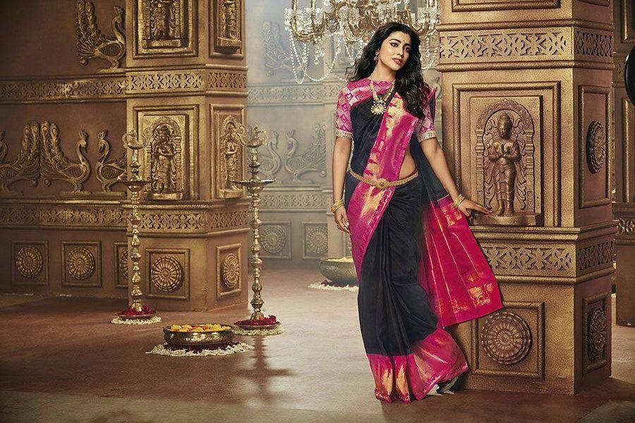 Actress Shriya Saran Latest Saree's Photoshoot