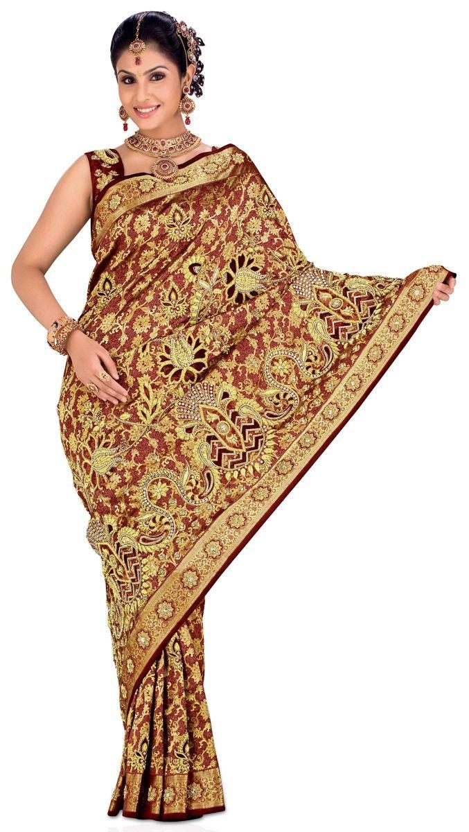 Film Actresses in Traditional Silk Bridal Saree Photos