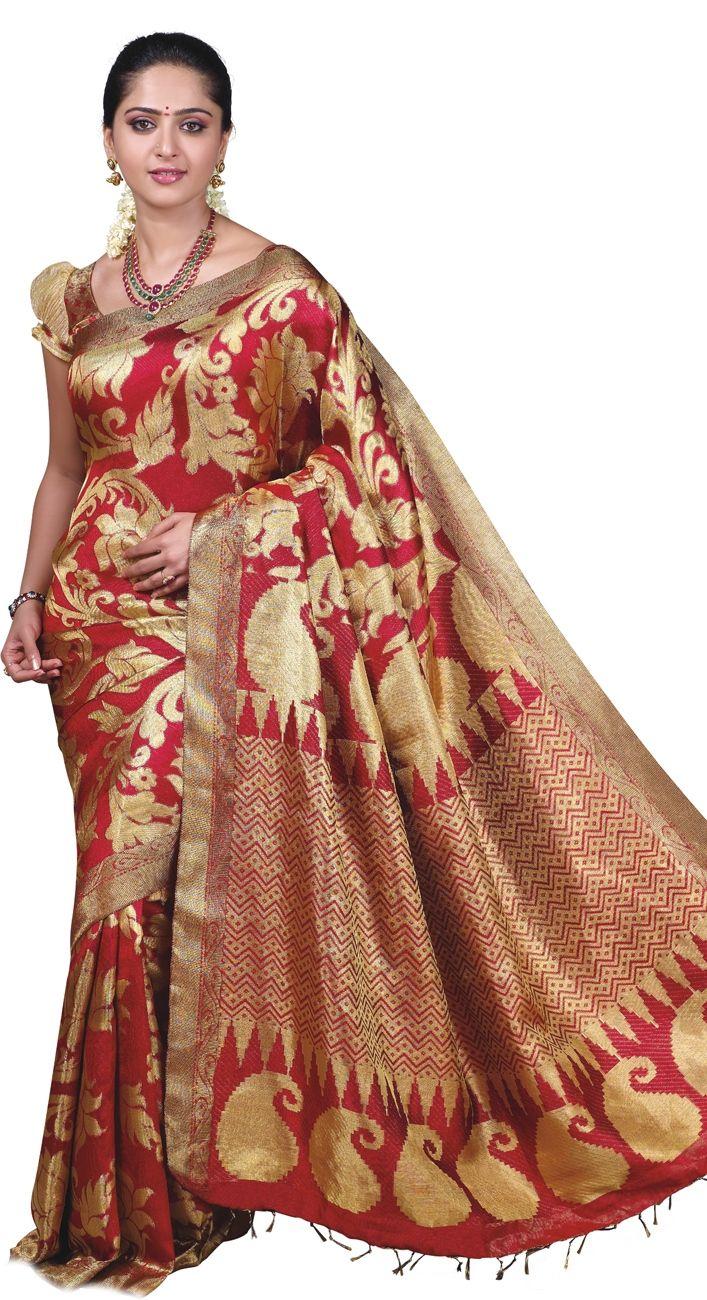 Film Actresses in Traditional Silk Bridal Saree Photos