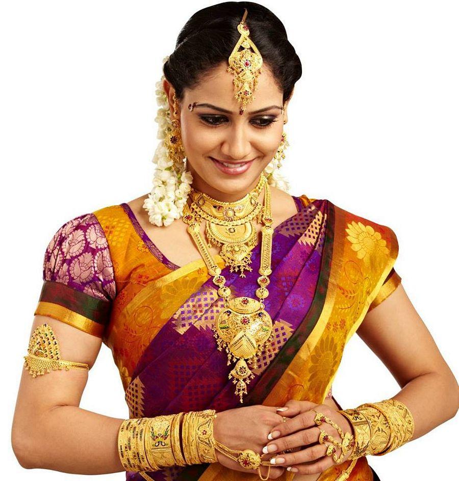 Film Actresses in Traditional Silk Bridal Saree Photos