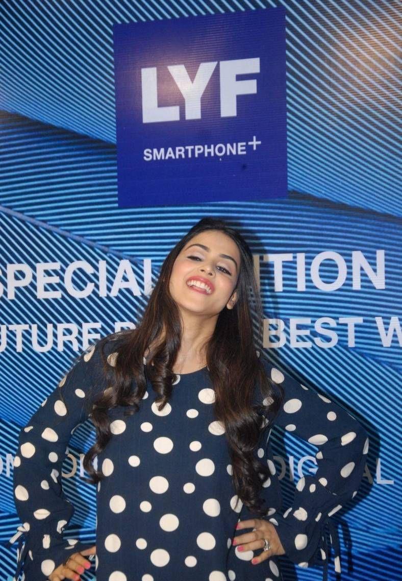Genelia Latest Stills At LYF F1 Smartphone Launch