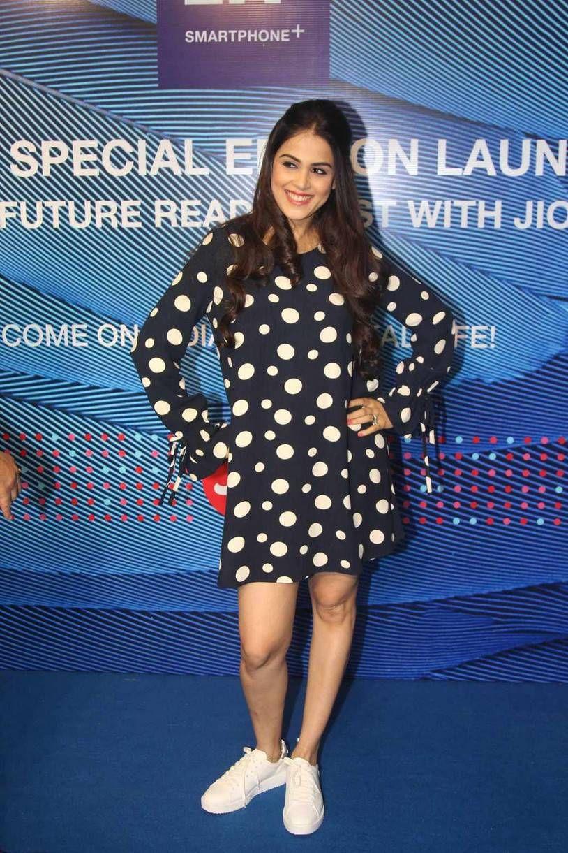 Genelia Latest Stills At LYF F1 Smartphone Launch