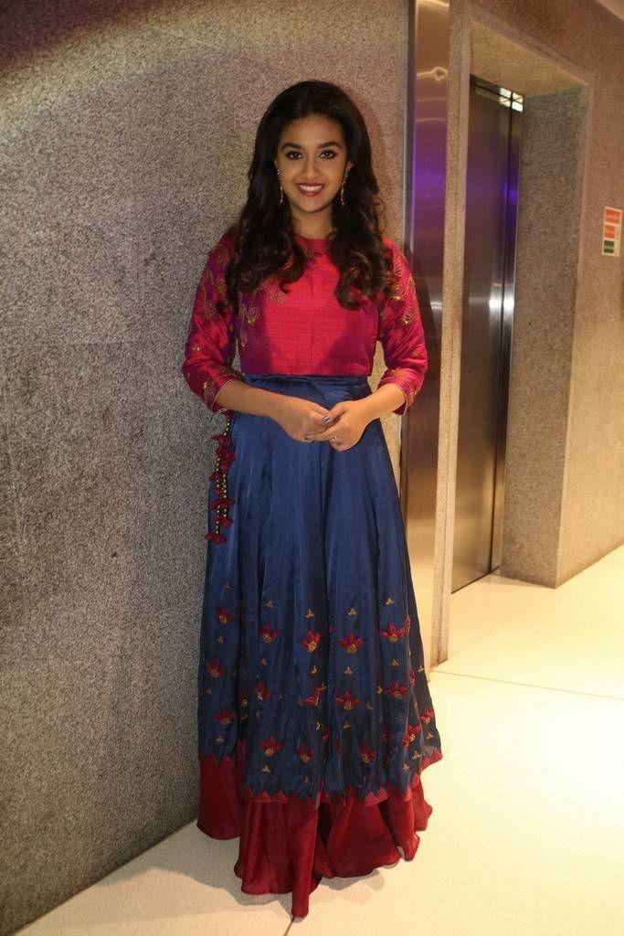 Keerthy Suresh Stills At Remo Movie Success Meet