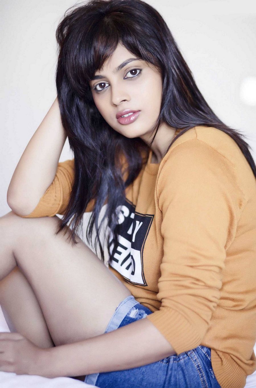 Nandita Swetha Latest Stills in Orange Shirt