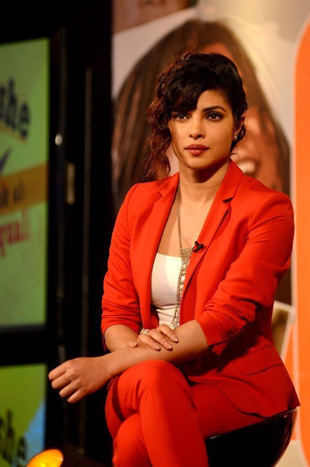 Priyanka Chopra Latest Stills in Red Dress