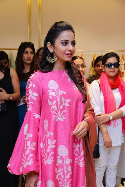 Rakul Preet Singh Latest Pink Dress Photos