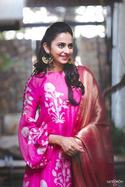 Rakul Preet Singh Latest Pink Dress Photos