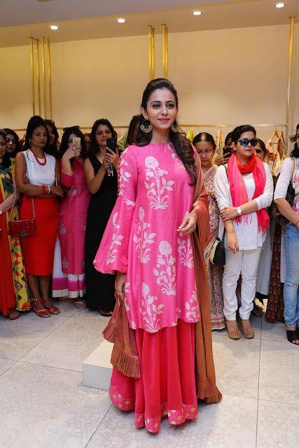 Rakul Preet Singh Latest Pink Dress Photos
