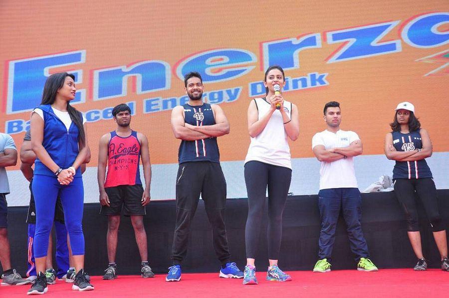 Rakul Preet Singh Stills From Fitness Unplugged Event At Gachibowli Stadium