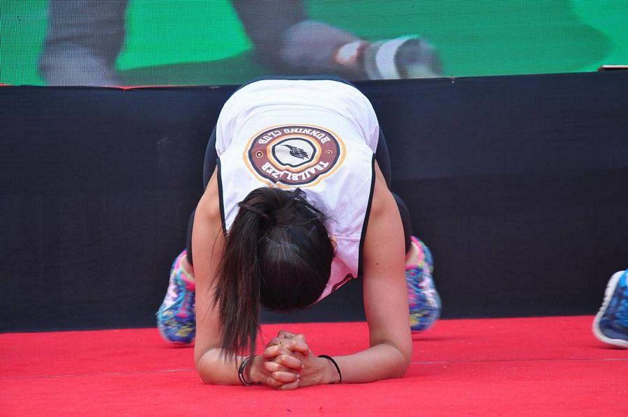 Rakul Preet Singh Stills From Fitness Unplugged Event At Gachibowli Stadium