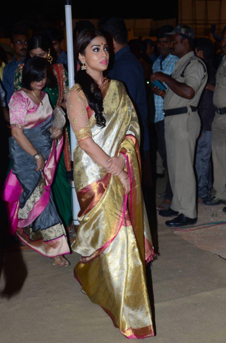 Shriya Saran Stills at Gautamiputra Satakarni Audio Launch