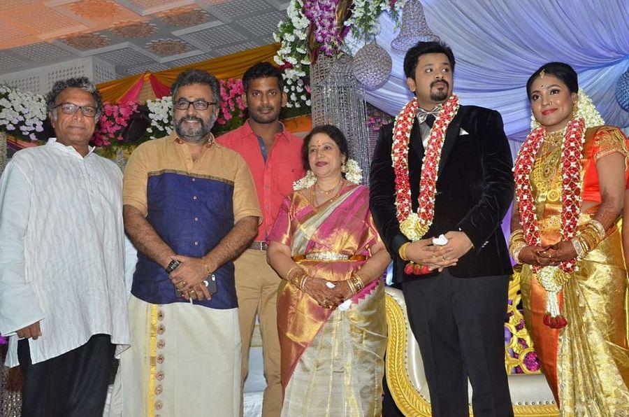 Actress Jayachitra Son Amresh Ganesh's Wedding & Reception Photos