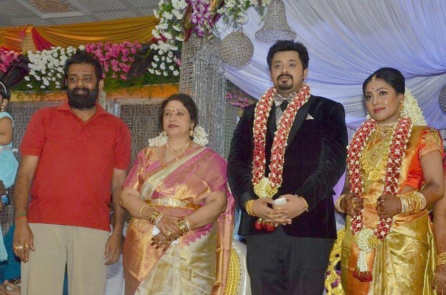 Actress Jayachitra Son Amresh Ganesh's Wedding & Reception Photos