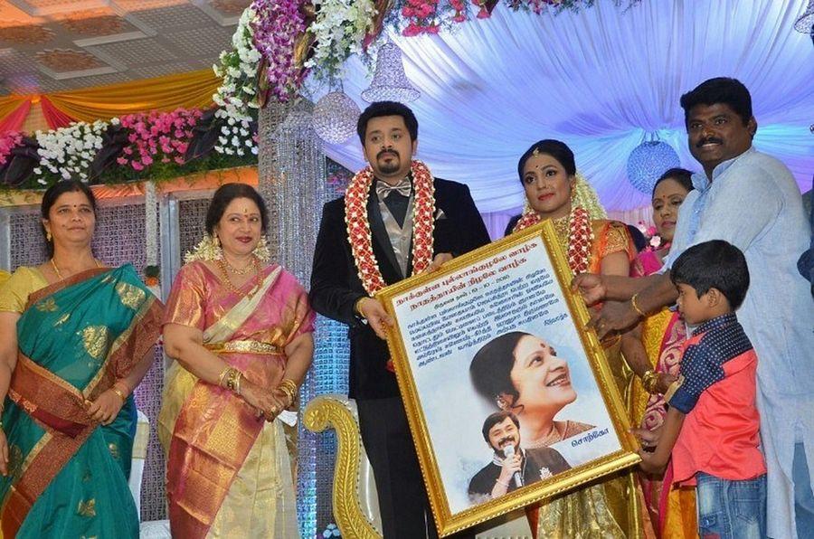 Actress Jayachitra Son Amresh Ganesh's Wedding & Reception Photos