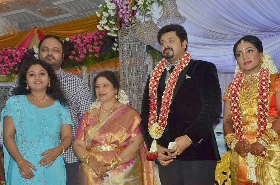 Actress Jayachitra Son Amresh Ganesh's Wedding & Reception Photos