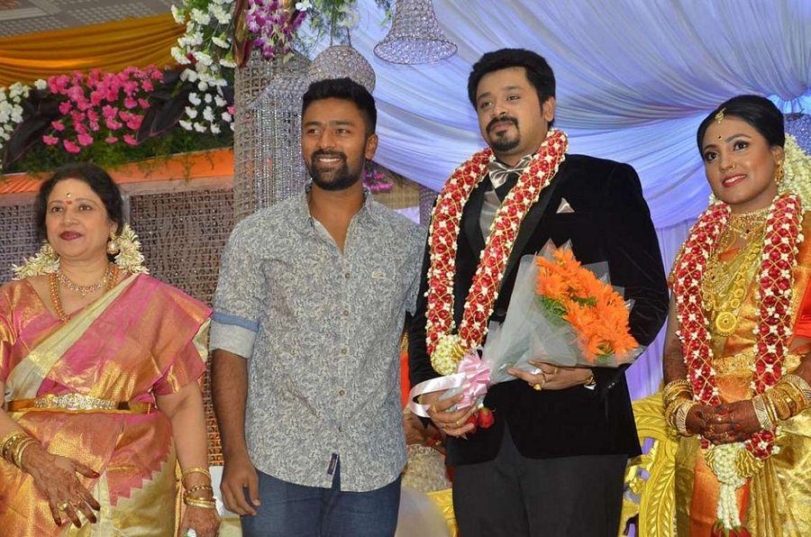 Actress Jayachitra Son Amresh Ganesh's Wedding & Reception Photos