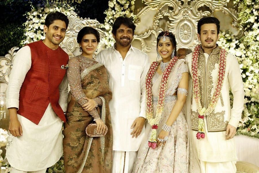Akhil Akkineni Shriya Bhupal Engagement Photos