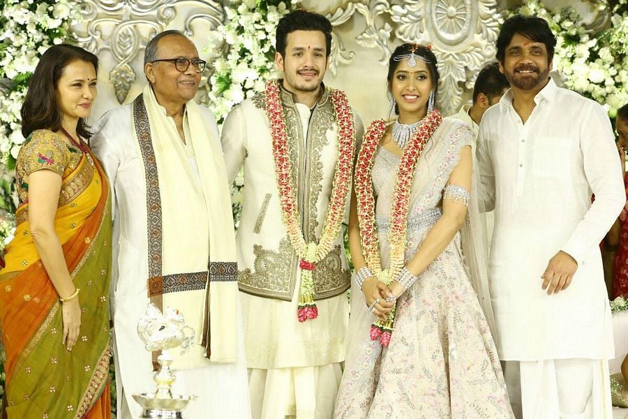 Akhil Akkineni Shriya Bhupal Engagement Photos