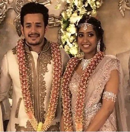 Akhil Akkineni Shriya Bhupal Engagement Photos