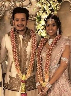 Akhil Akkineni Shriya Bhupal Engagement Photos