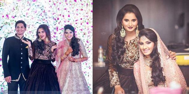 Celebs at Sania Mirza Sister Sangeet Function Photos