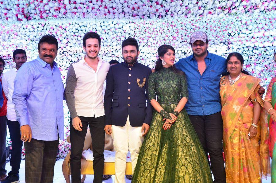 Celebs at Talasani Srinivas Yadav Younger Daughter Wedding Reception Photos