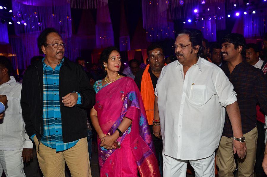 Celebs at Talasani Srinivas Yadav Younger Daughter Wedding Reception Photos