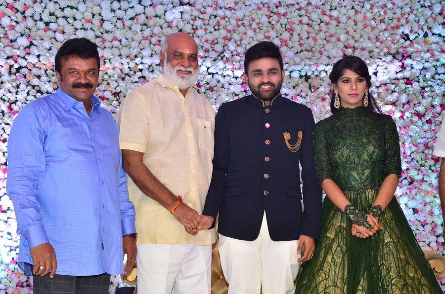 Celebs at Talasani Srinivas Yadav Younger Daughter Wedding Reception Photos