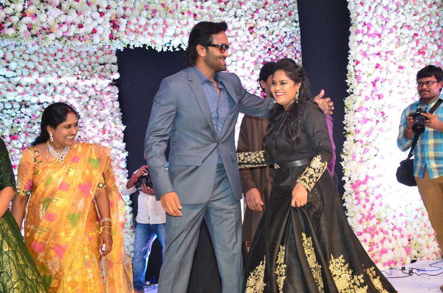 Celebs at Talasani Srinivas Yadav Younger Daughter Wedding Reception Photos