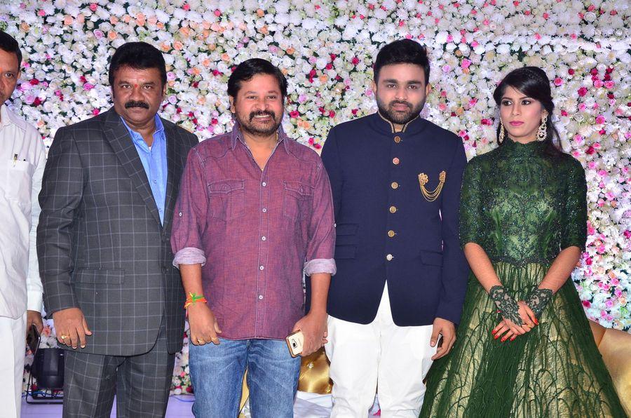 Celebs at Talasani Srinivas Yadav Younger Daughter Wedding Reception Photos