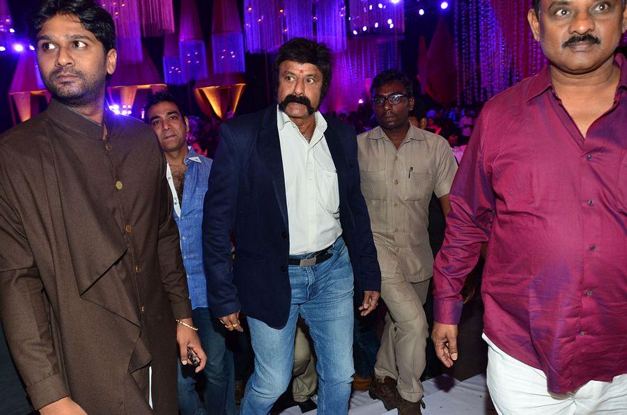 Celebs at Talasani Srinivas Yadav Younger Daughter Wedding Reception Photos