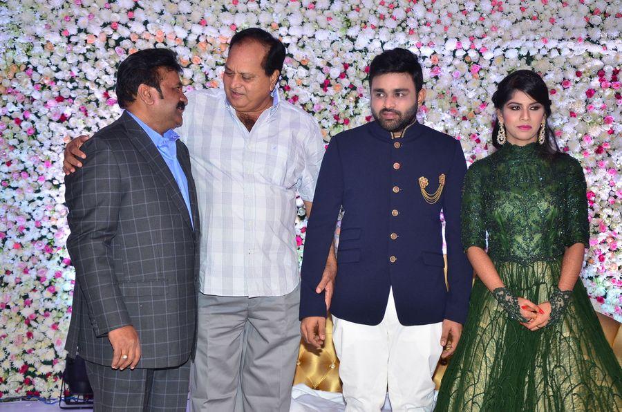 Celebs at Talasani Srinivas Yadav Younger Daughter Wedding Reception Photos