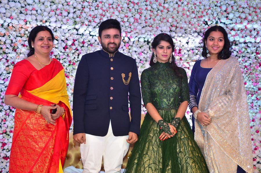 Celebs at Talasani Srinivas Yadav Younger Daughter Wedding Reception Photos