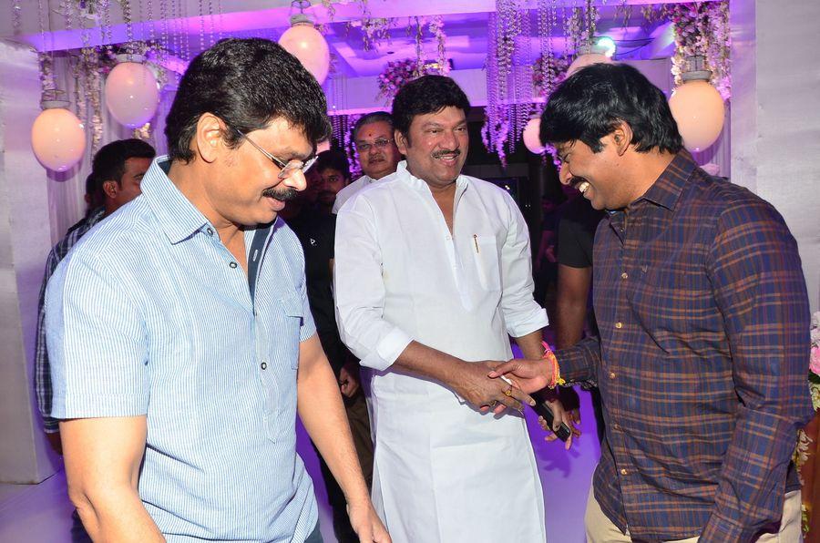 Celebs at Talasani Srinivas Yadav Younger Daughter Wedding Reception Photos