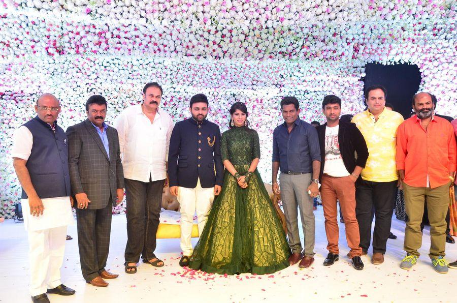 Celebs at Talasani Srinivas Yadav Younger Daughter Wedding Reception Photos