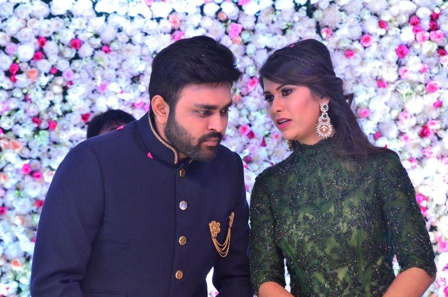 Celebs at Talasani Srinivas Yadav Younger Daughter Wedding Reception Photos