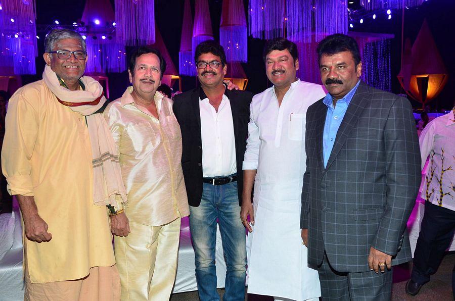 Celebs at Talasani Srinivas Yadav Younger Daughter Wedding Reception Photos