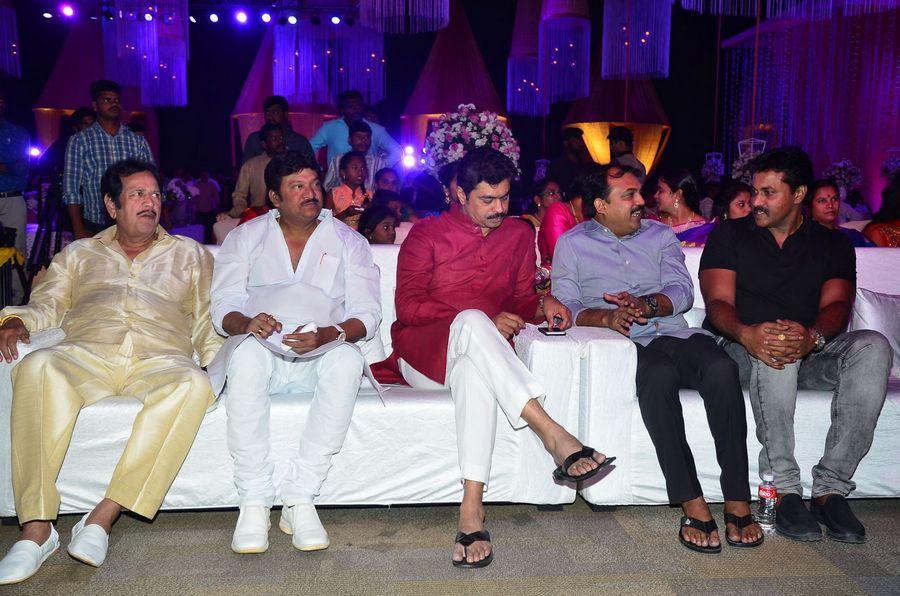 Celebs at Talasani Srinivas Yadav Younger Daughter Wedding Reception Photos