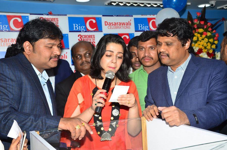 Charmee Kaur at BigC Dasaravali Lucky Draw at Vijayawada Event Photos